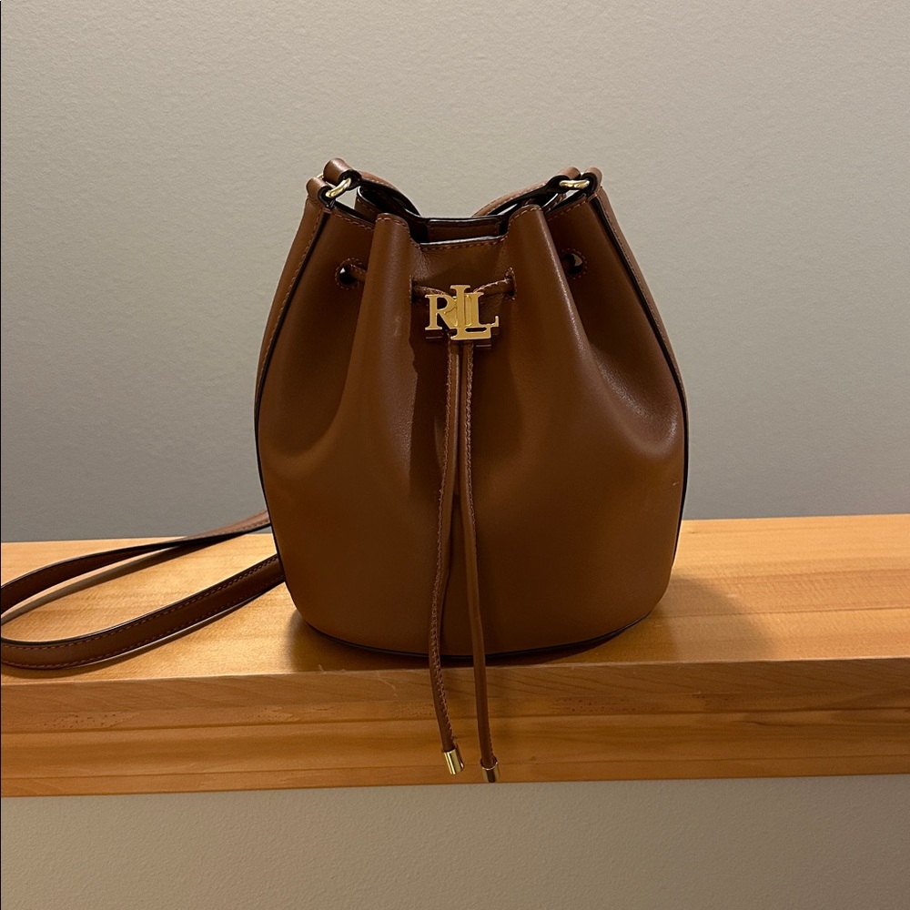 Lauren by Ralph Lauren Drawstring Bucket Bag